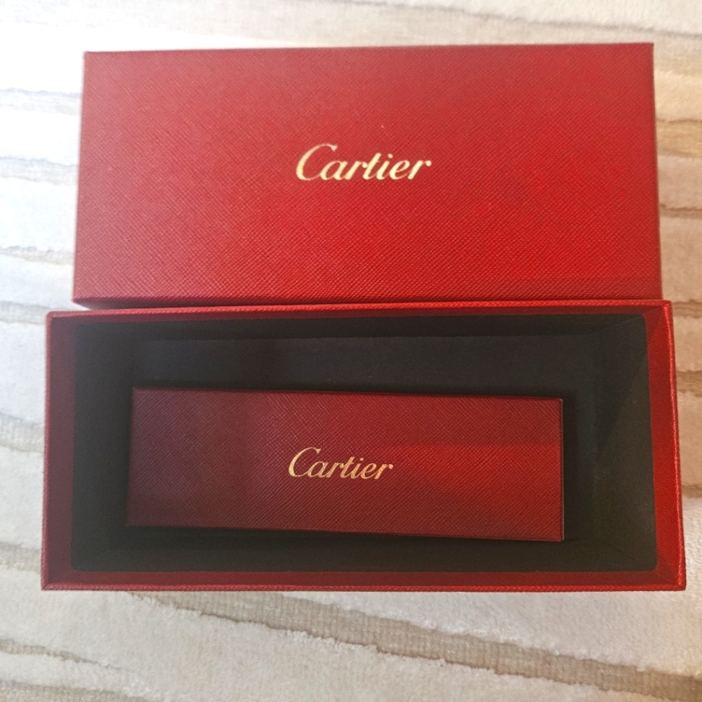 Cartier empty box and booklet